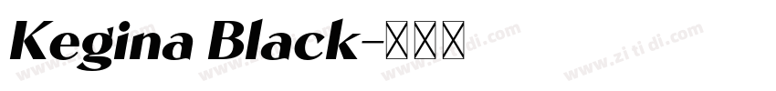 Kegina Black字体转换